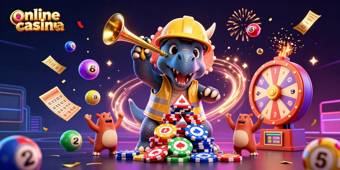 Experience the excitement of online casino malaysia with animated characters celebrating big wins and jackpots.