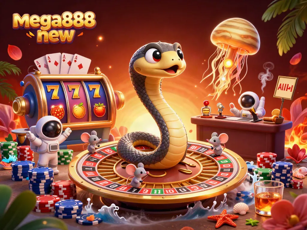 Experience gaming excitement with mega888 new featuring vibrant slots and animated characters.